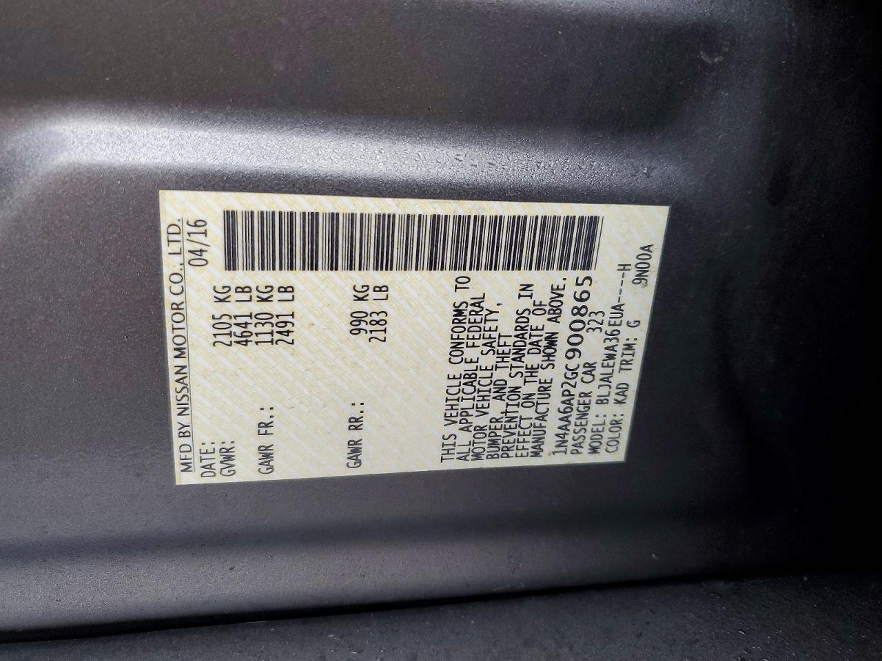 2016 Nissan Maxima 3.5s