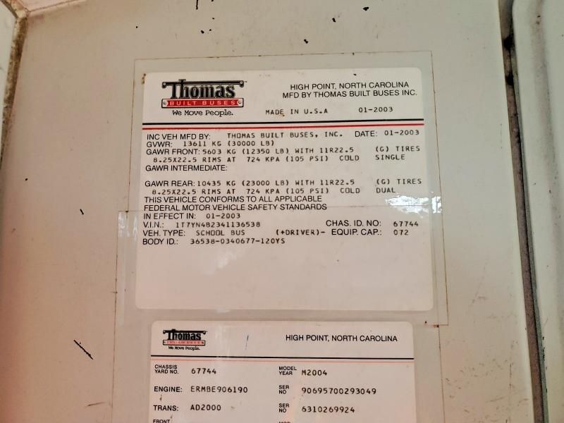 2004 Thomas School Bus-school bus