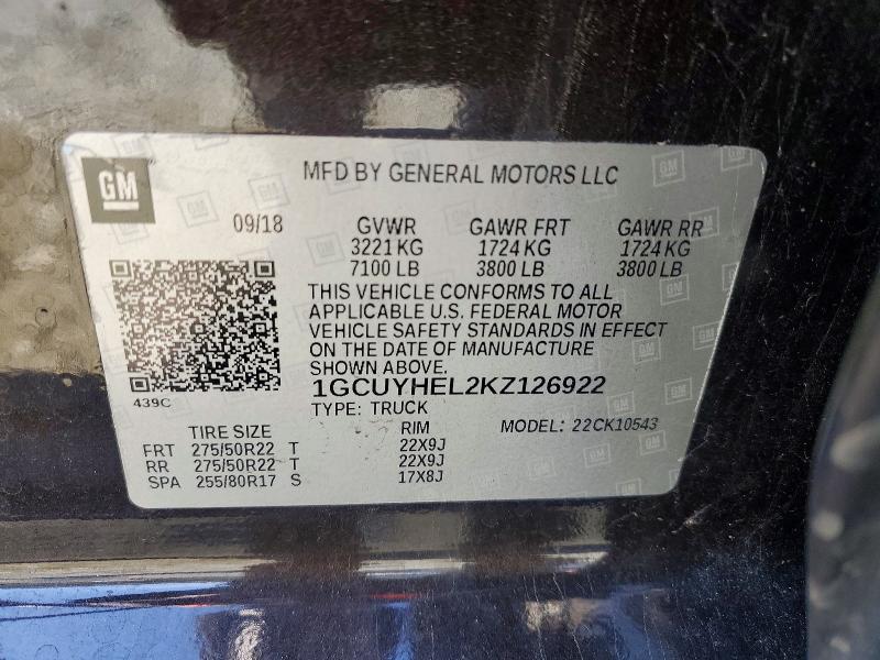 2019 Chevrolet Silverado K1500 High Country