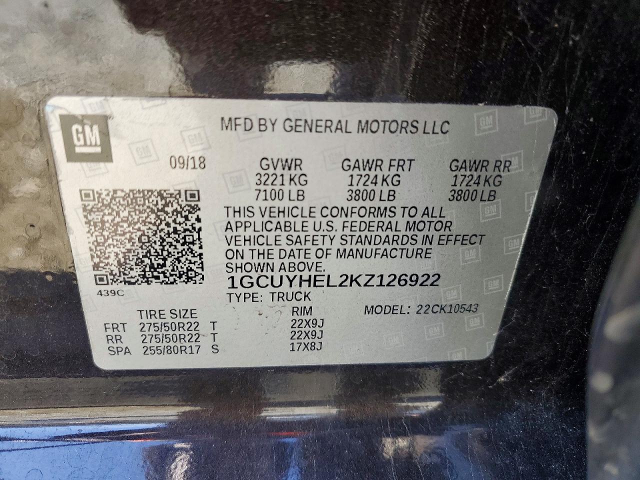 2019 Chevrolet Silverado K1500 High Country