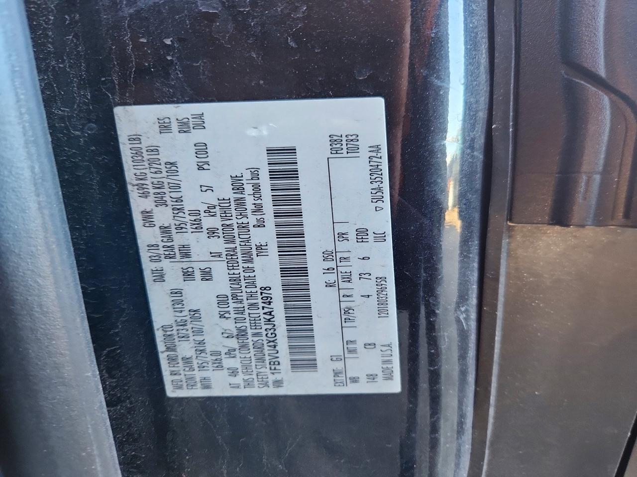 2018 Ford Transit T-350 HD