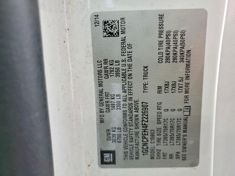 2015 Chevrolet Silverado 1500 Utility / Service Truck