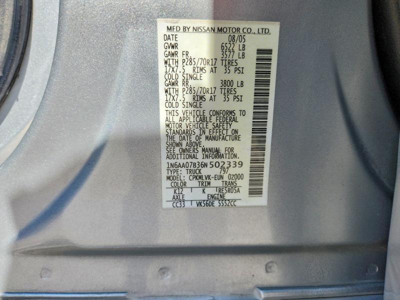 2006 Nissan Titan xe
