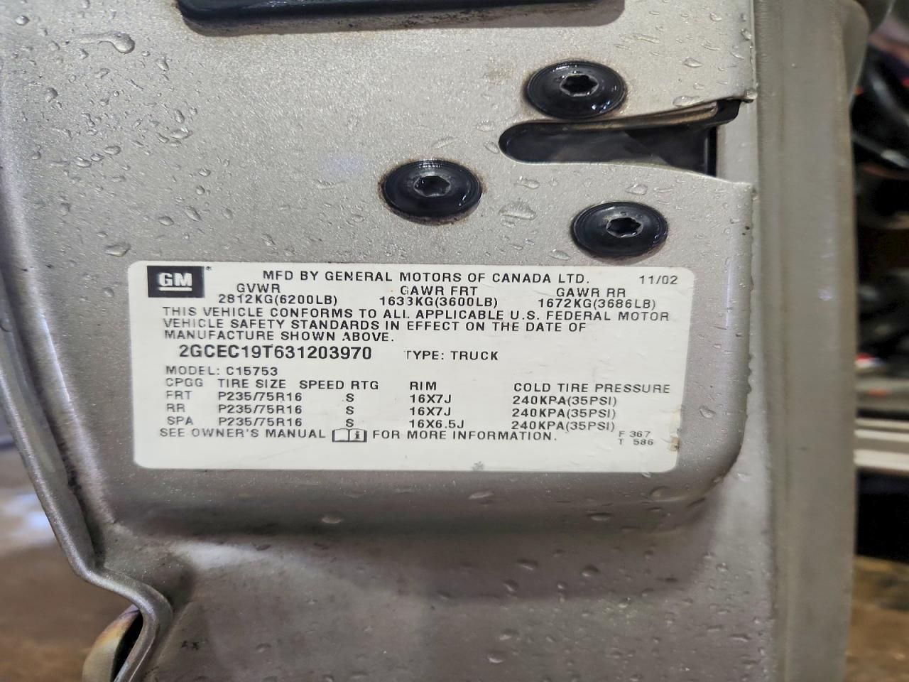 2003 Chevrolet Silverado C1500