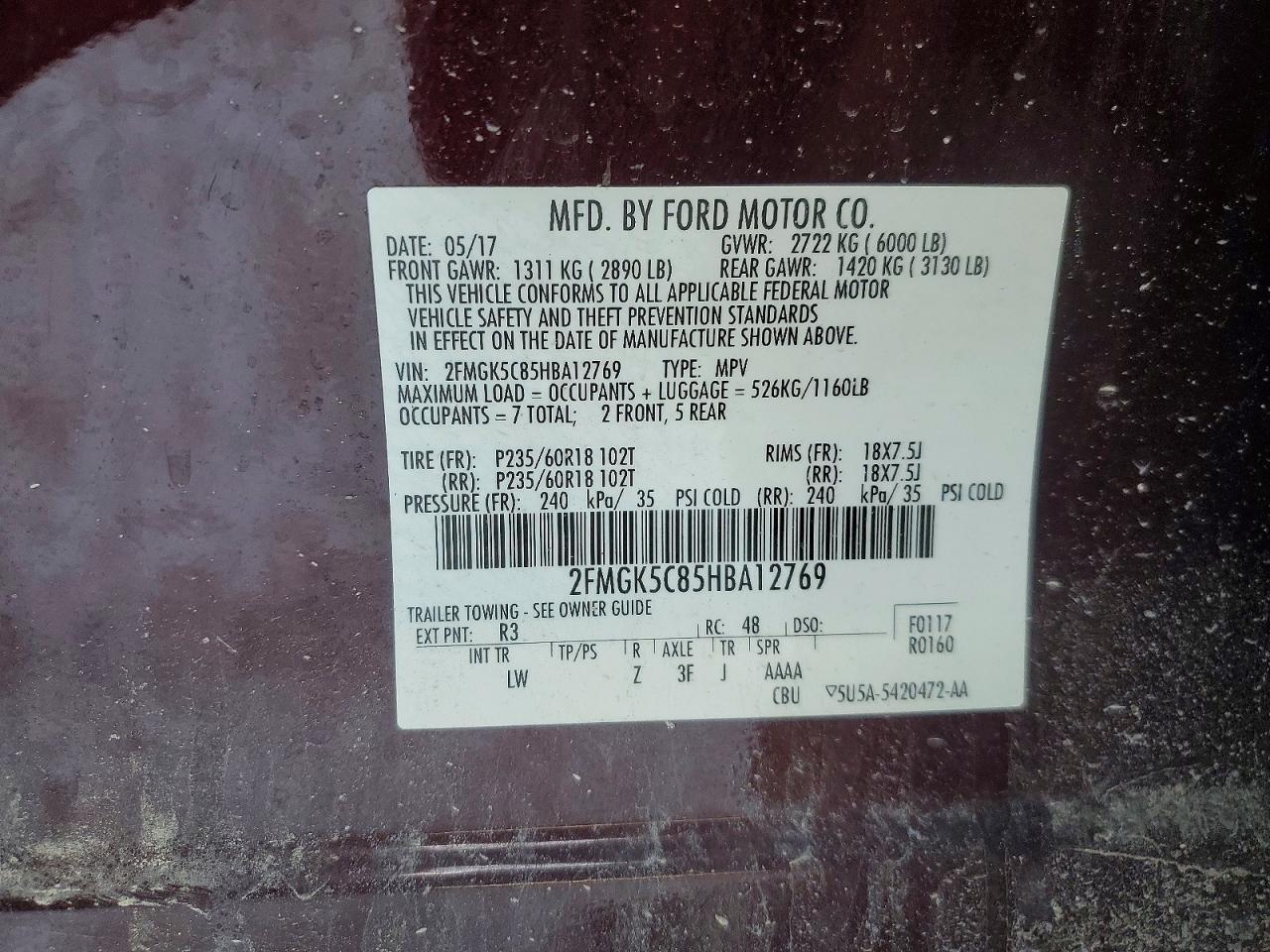 2017 Ford Flex sel