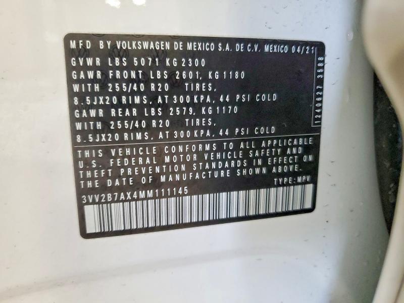 2021 Volkswagen Tiguan se