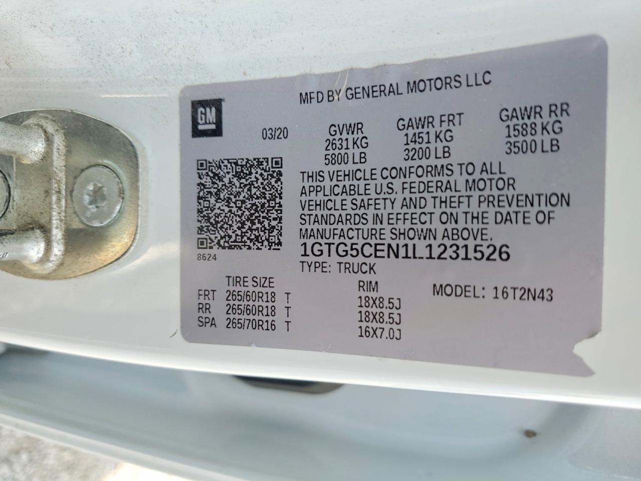 2020 GMC Canyon SLE