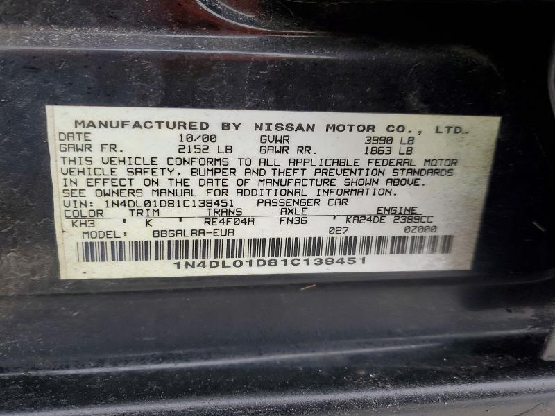 2001 Nissan Altima xe