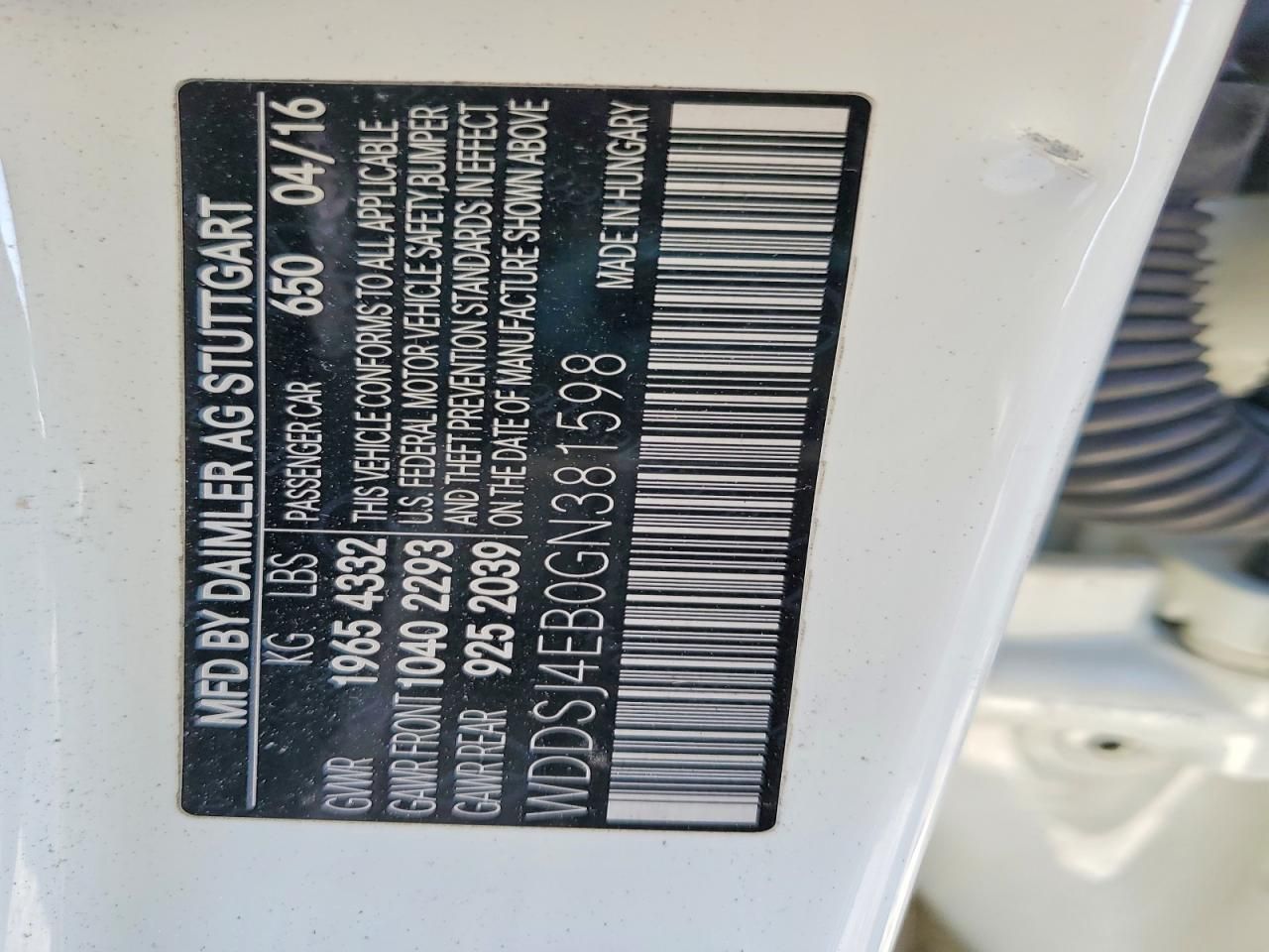 2016 Mercedes-Benz Cla 250