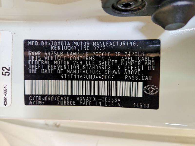 2021 Toyota Camry se