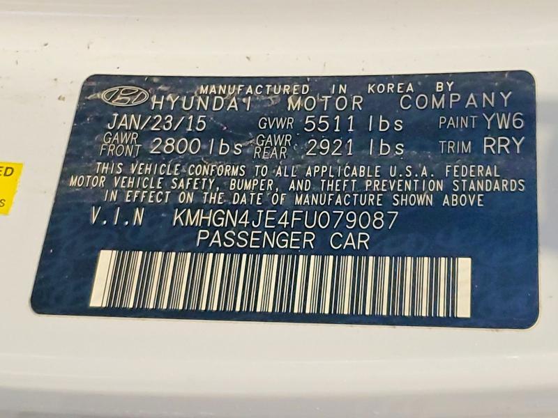 2015 Hyundai Genesis 3.8l