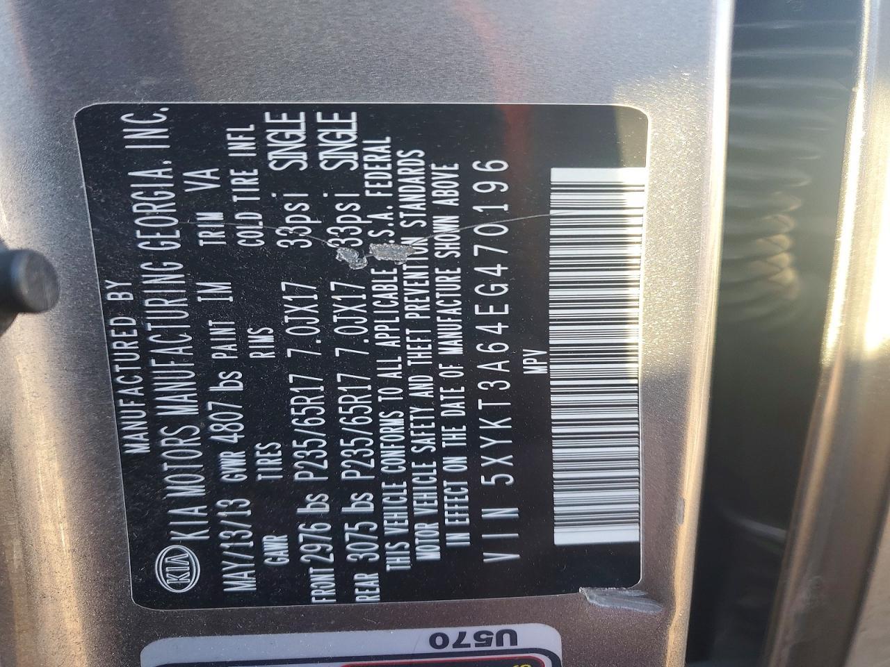 2014 KIA Sorento lx