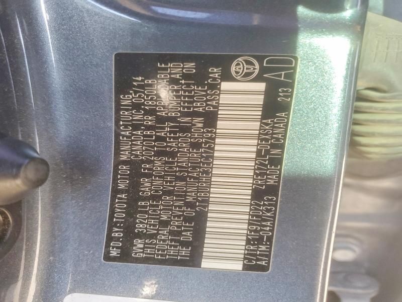 2014 Toyota Corolla l