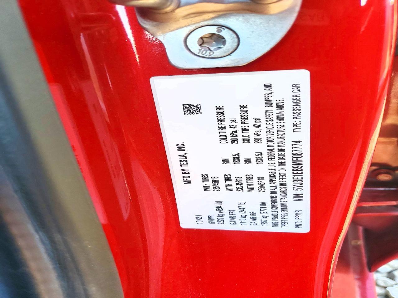 2021 Tesla Model 3