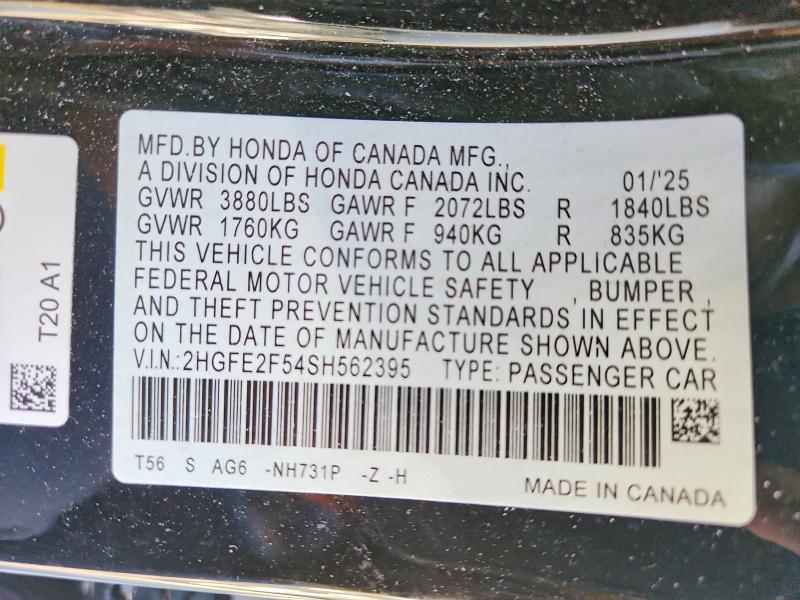 2025 Honda Civic Sport