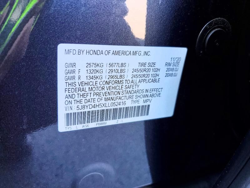 2020 Acura Mdx Technology