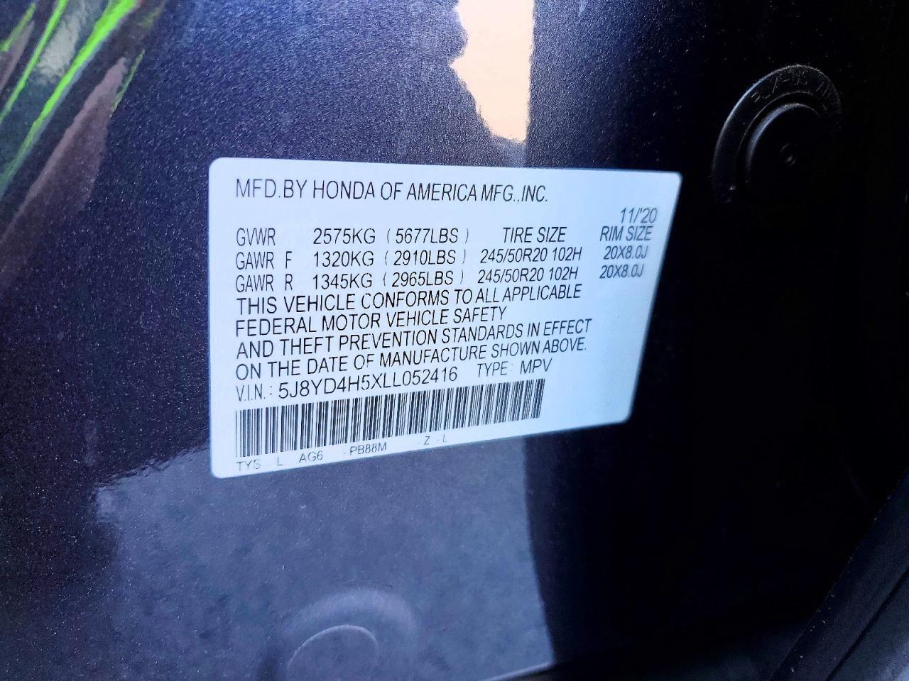 2020 Acura Mdx Technology