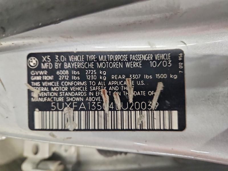 2004 BMW X5 3.0i