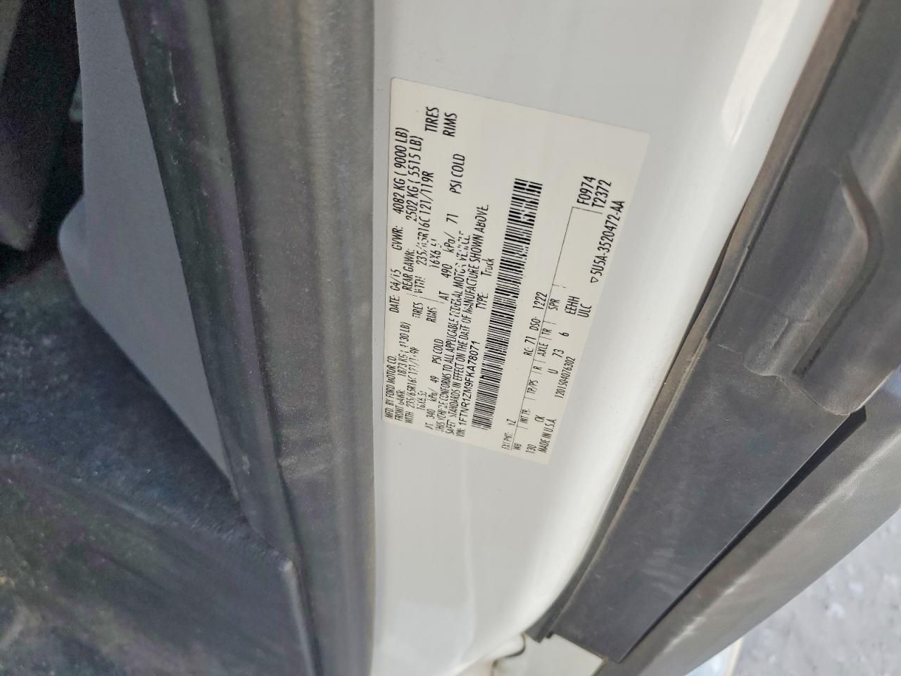 2015 Ford Transit 250 Utility / Service Van