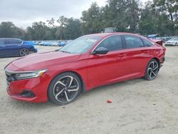 Honda salvage cars for sale: 2021 Honda Accord Sport se
