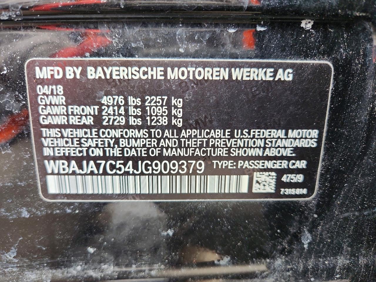 2018 BMW 530 xi