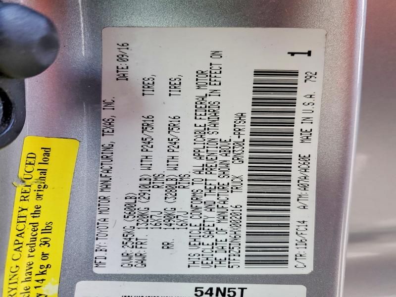 2017 Toyota Tacoma Double cab