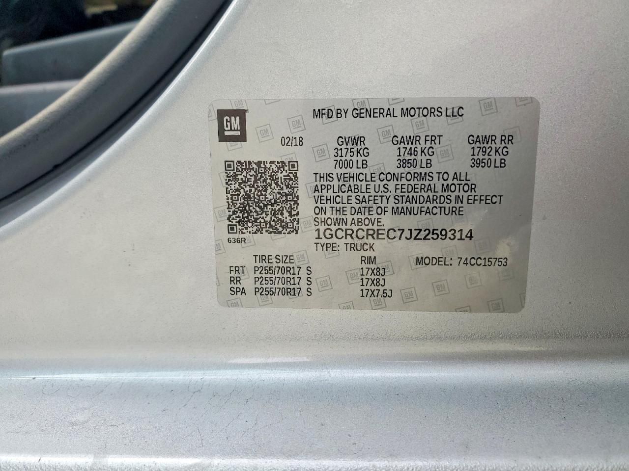 2018 Chevrolet Silverado C1500 lt