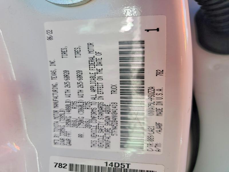 2022 Toyota Tundra Crewmax Platinum