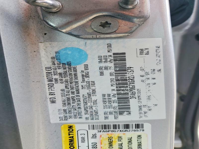 2016 Ford Fusion s
