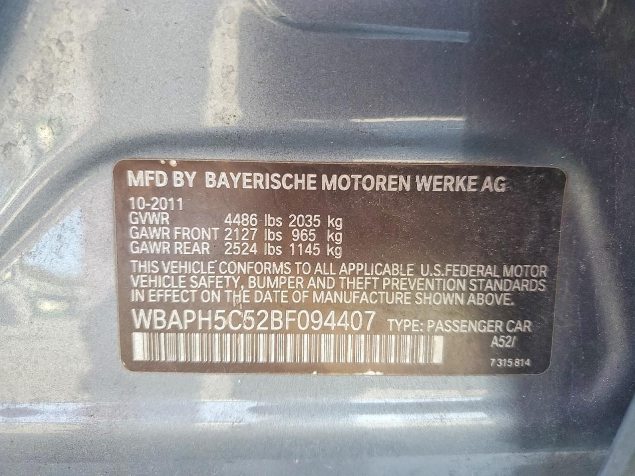 2011 BMW 328 i Sulev