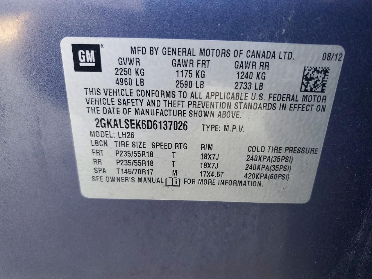 2013 GMC Terrain sle