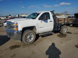 Salvage cars for sale from Copart Bakersfield, CA: 2015 Chevrolet Silverado Flatbed Truck