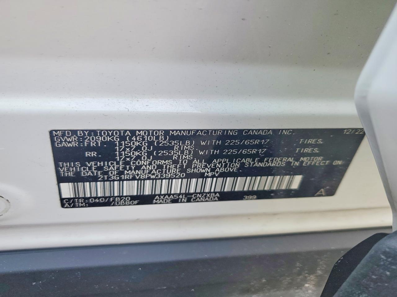 2023 Toyota Rav4 le