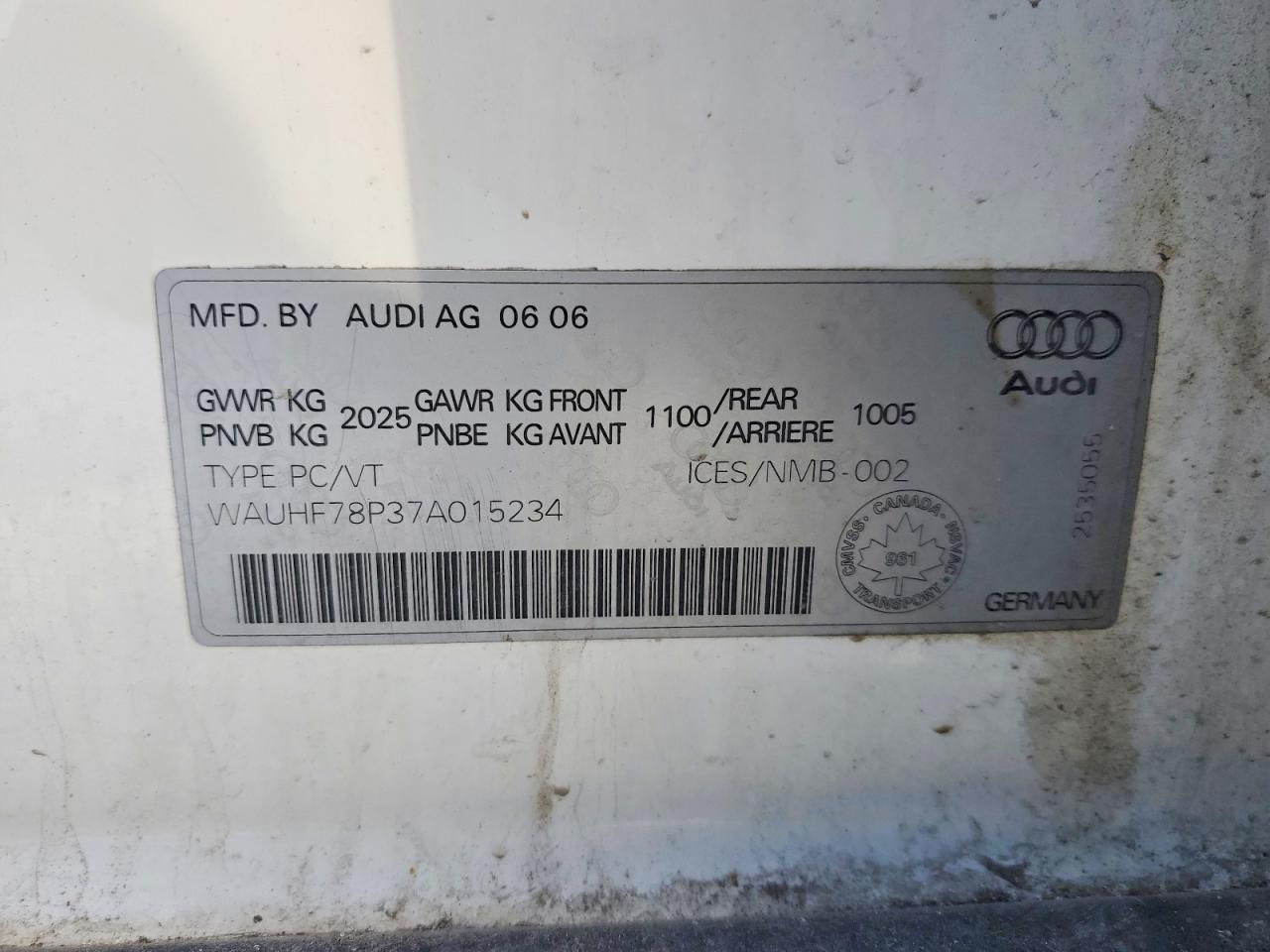 2007 Audi A3 2