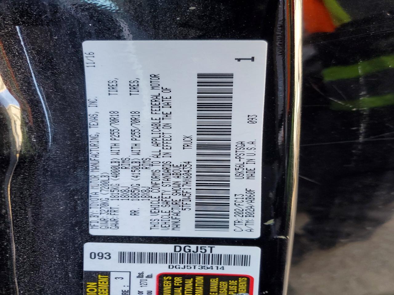 2017 Toyota Tundra Crewmax SR5