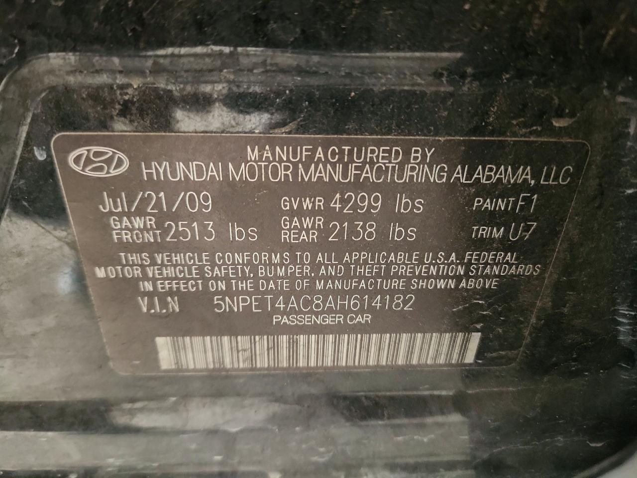 2010 Hyundai Sonata gls