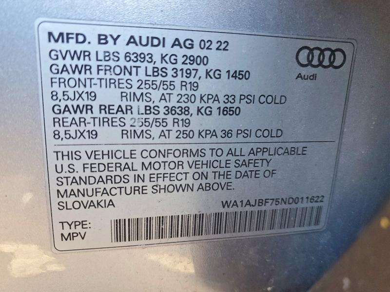 2022 Audi Q7 Premium