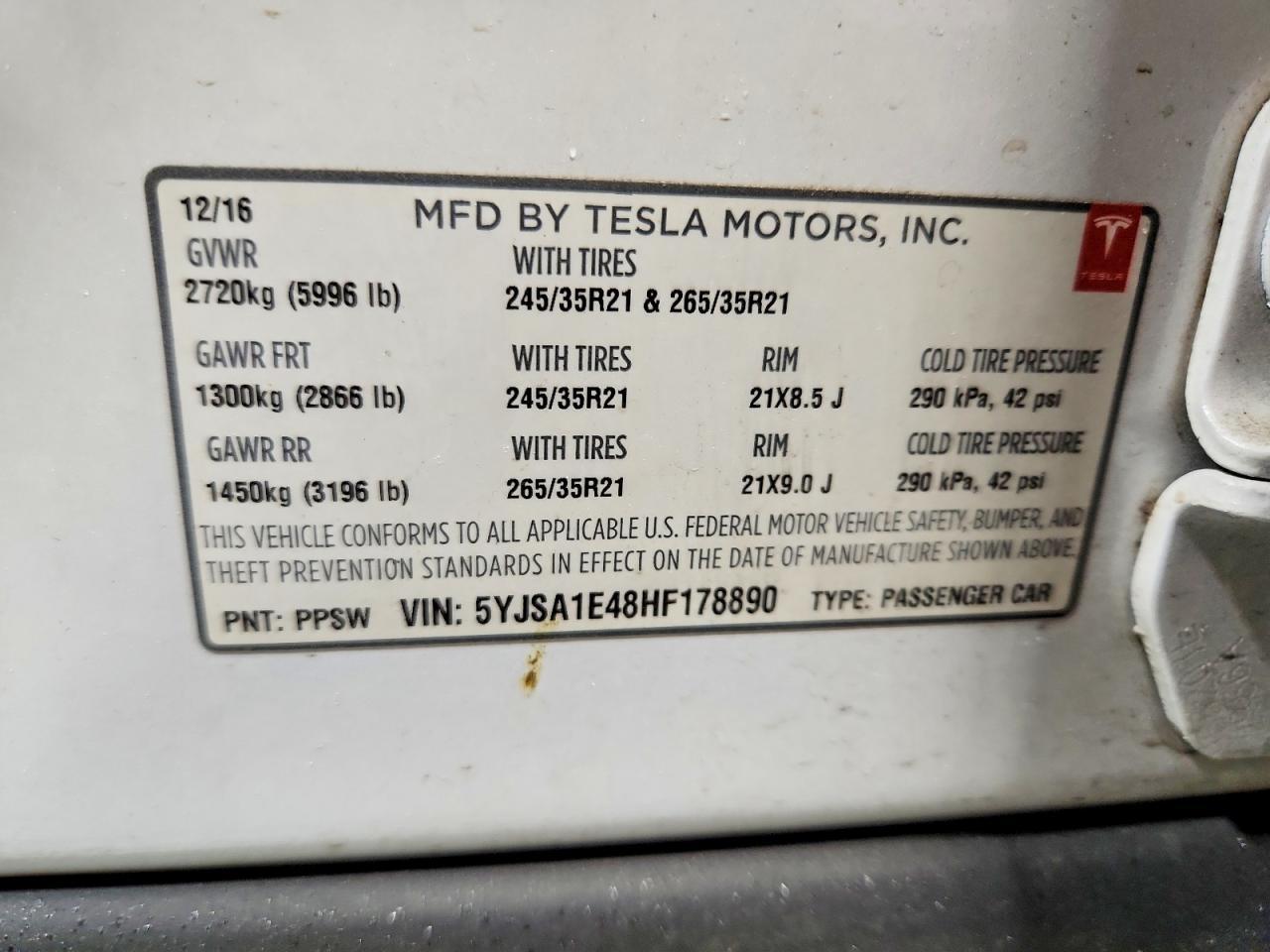 2017 Tesla Model s