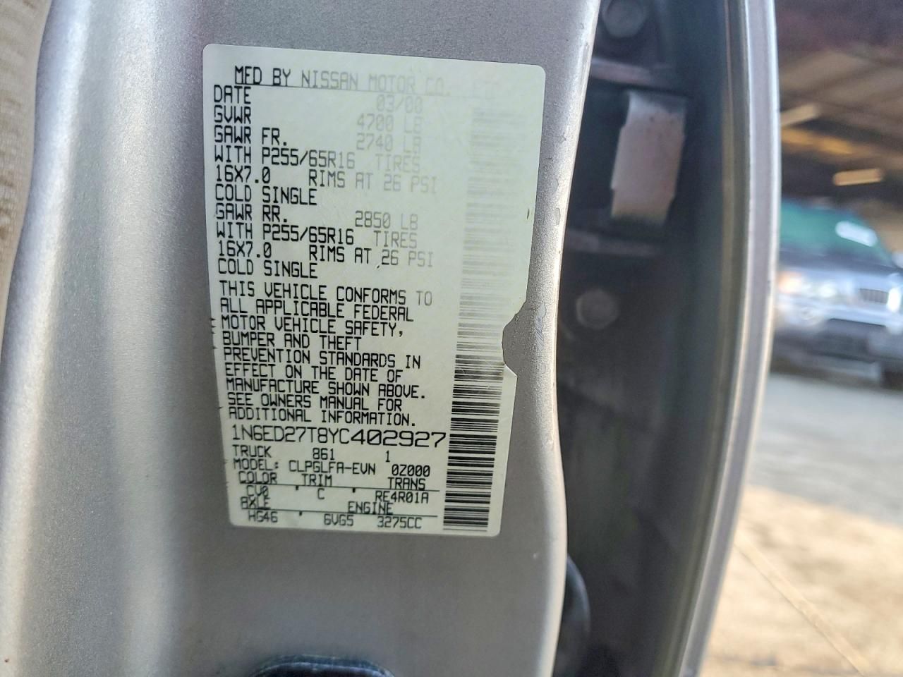 2000 Nissan Frontier Crew Cab XE