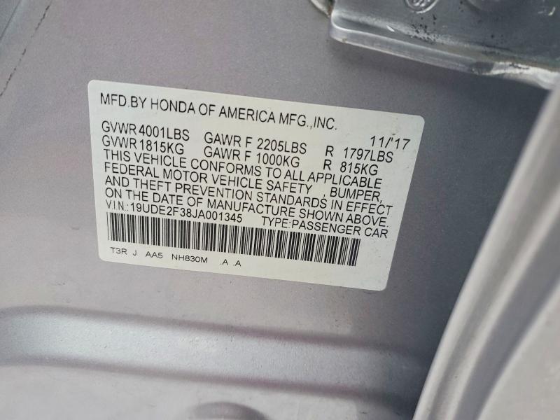 2018 Acura Ilx Base Watch Plus