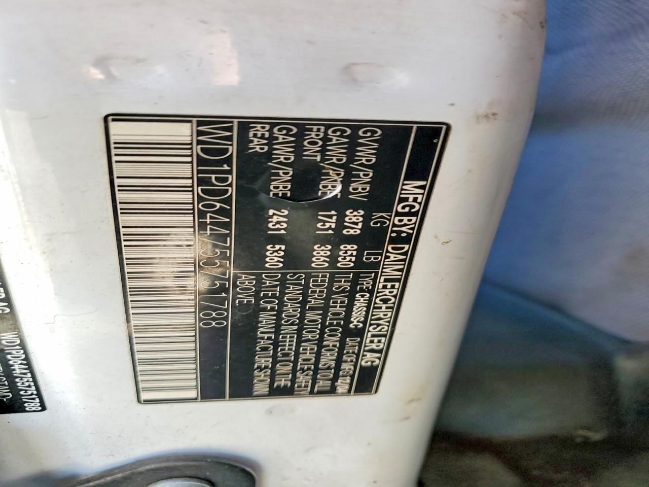 2005 Sprinter 2500 Sprinter