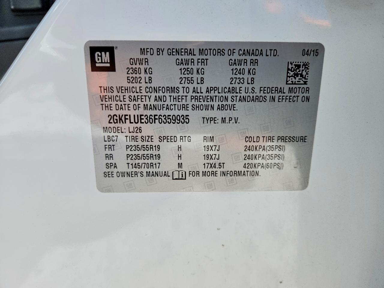 2015 GMC Terrain Denali
