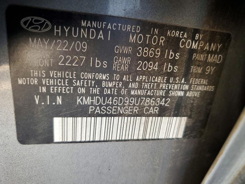 2009 Hyundai Elantra gl
