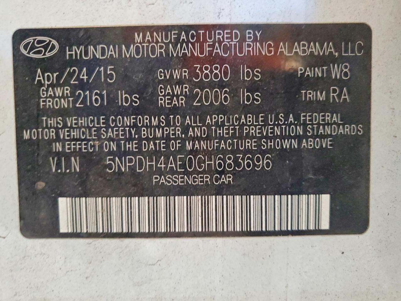 2016 Hyundai Elantra se