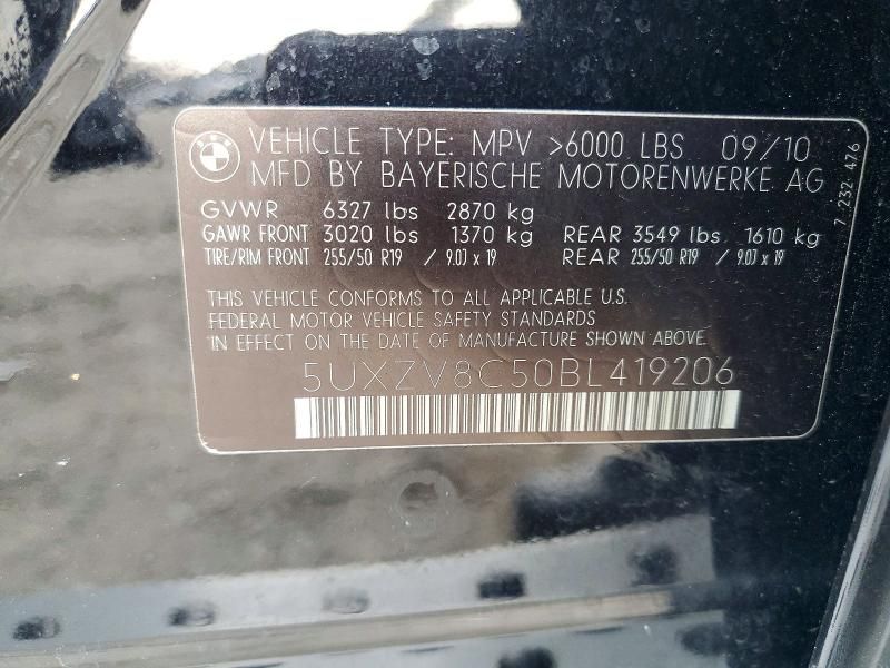 2011 BMW X5 Xdrive50i