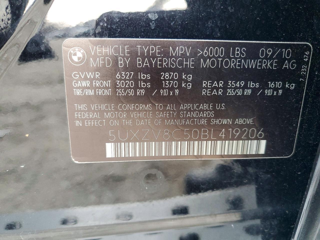 2011 BMW X5 Xdrive50i