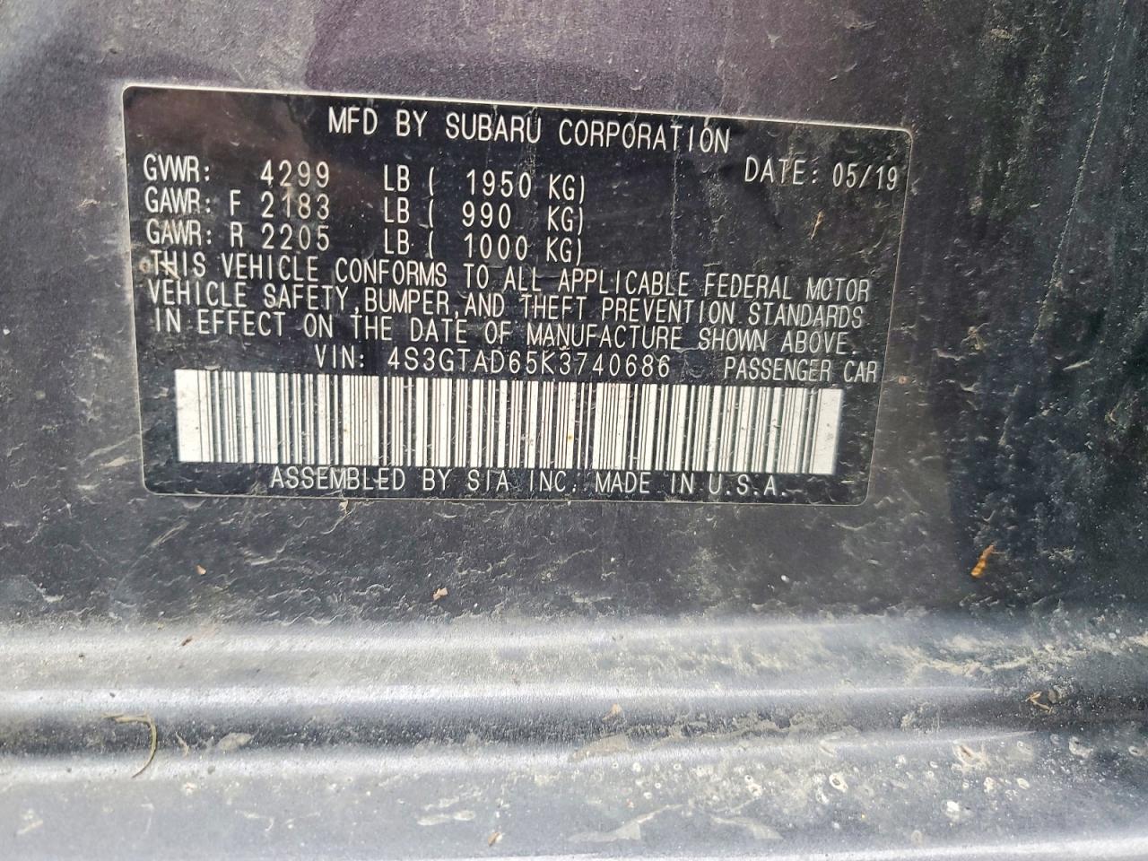 2019 Subaru Impreza Premium