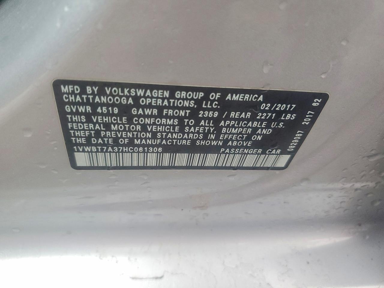 2017 Volkswagen Passat se