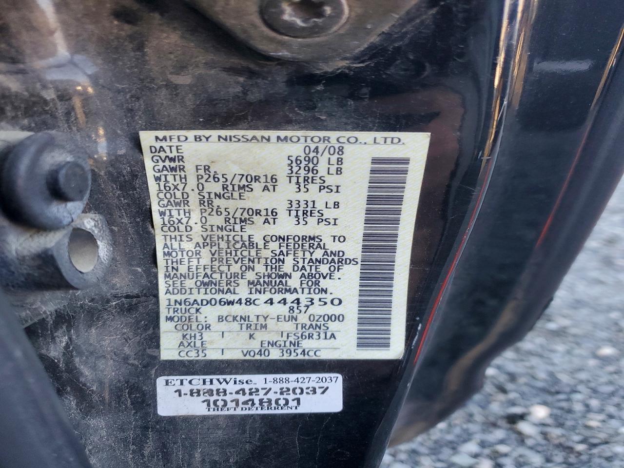 2008 Nissan Frontier SE V6