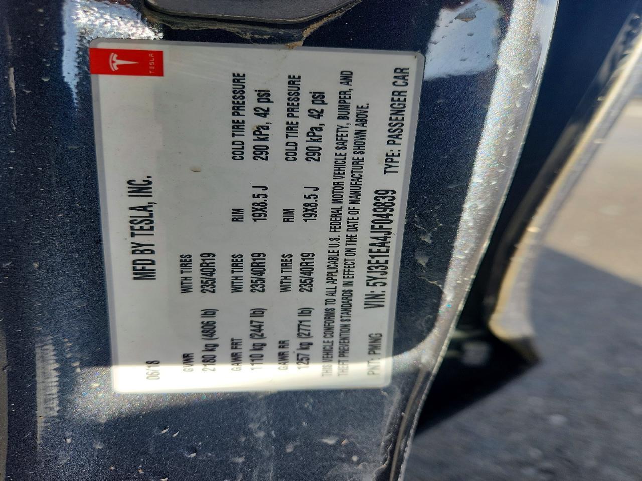 2018 Tesla Model 3